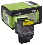 Lexmark toner cartridge return yellow (80C20Y0, 802Y) 1