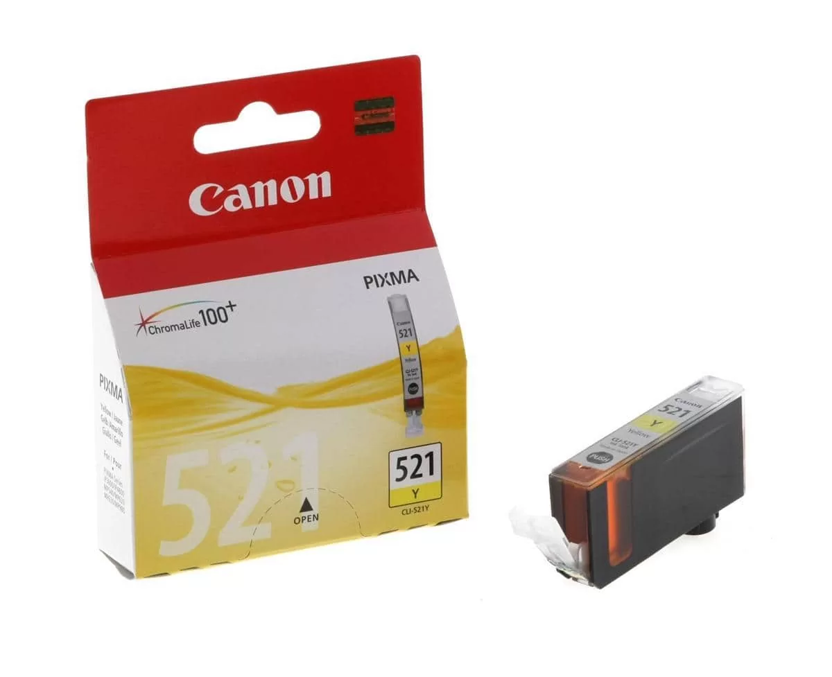 Canon printcartridge yellow (2936B001, CLI521Y) 3 Canon printcartridge yellow (2936B001, CLI521Y)