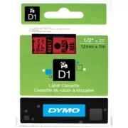 Dymo 45017 Κασέτα Ετικετογράφου 12mm x 7m Black on Red (S0720570) 1