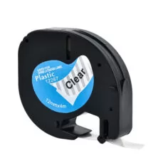 G&G™ Premium Dymo Letratag Συμβατές Πλαστικές Ετικέτες 12267 Clear 12mm x 4m (S0721530)