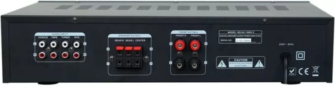 React AV-1300 /B Ενισχυτής Ήχου 5 Εξόδων Μαύρος AV1300/B 2