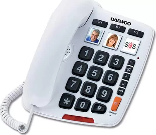 Daewoo DTC-760 Σταθερό Τηλέφωνο Senior (Λευκό) 3 Daewoo DTC-760 Σταθερό Τηλέφωνο Senior (Λευκό)