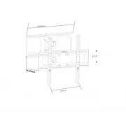LCD 8600-1 Βάση τηλεόρασης Επιτοίχιας 32”- 55” 2