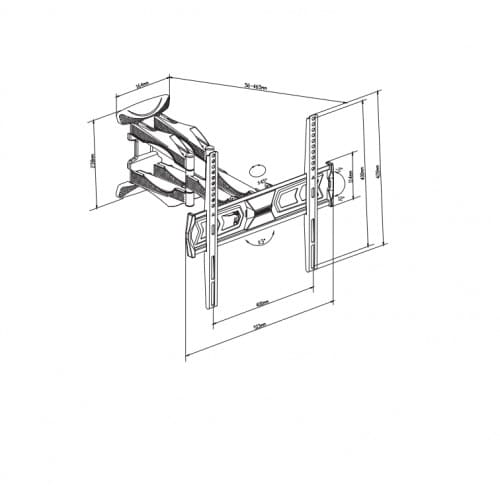 LCD 5046-1 Βάση τηλεόρασης 32”- 55” - Image 2