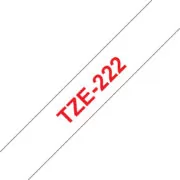 Brother TZe222 Ταινία Ετικετογράφου - 9mm x 8mm Red on White 2