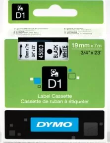 Dymo D1 45803 Ταινία Ετικετογράφου 19mm x 7mm Black on White (S0720830)