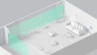 Ajax Systems MotionProtect Curtain Αδιάβροχος Αισθητήρας Κουρτίνας Λευκό 2