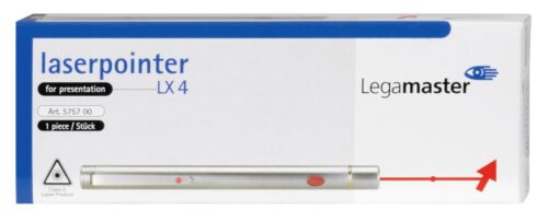Legamaster Laserpointer LX4 Ασημένιος & με ένδειξη βελάκι - Εμβέλειας 100m
