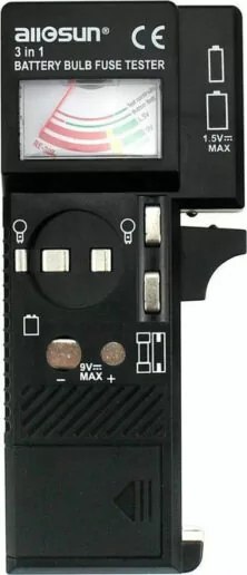 E-Sun BT-6 Αναλογικό Battery Tester με Πτυσσόμενη Υποδοχή