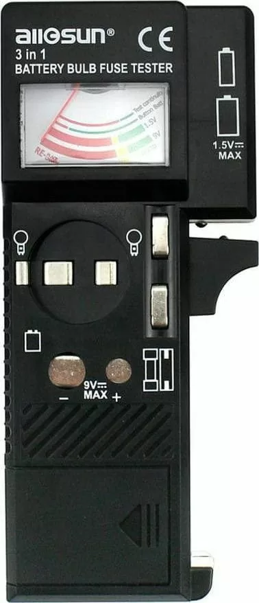 E-Sun BT-6 Αναλογικό Battery Tester με Πτυσσόμενη Υποδοχή 3 E-Sun BT-6 Αναλογικό Battery Tester με Πτυσσόμενη Υποδοχή