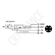 CRT 520 P4 Μικρόφωνο CB Δυναμικό 4pin 2