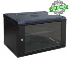 RACK04 KΑΜΠΙΝΑ ΕΠΙΤΟΙΧΙΑ ΜΕ ΓΥΑΛΙΝΗ ΠΟΡΤΑ 19'' 12U (600X450X640)