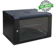 RACK04 KΑΜΠΙΝΑ ΕΠΙΤΟΙΧΙΑ ΜΕ ΓΥΑΛΙΝΗ ΠΟΡΤΑ 19'' 12U (600X450X640)