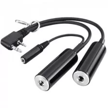 OPC-499 Headset Adapter with PTT socket for Icom Aviation handhelds.