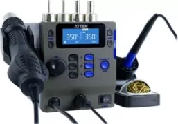 ΣΤΑΘΜΟΣ ΚΟΛΛΗΣΗΣ ΔΙΠΛΟΣ SMD 65/800W ΚΕΡΑΜΙΚΟΣ LCD ST-8802 ATTEN