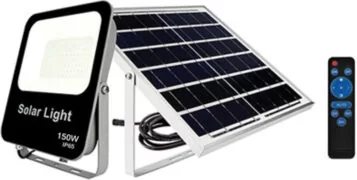 ΠΡΟΒΟΛΕΑΣ LED 150W (DL) 3.2V/30Ah ΜΕ SOLAR PANEL ΚΑΙ REMOTE CONTROL B43150 RLX 1