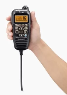 ICOM IC-HM-195B Command Mic IV for M424/M323/400BB VHF, Black