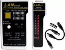 TESTER ΚΑΛΩΔΙΩΝ LAN ΤΗΛΕΦΩΝΙΚΩΝ ΟΜΟΑΞΟΝΙΚΩΝ ΔΙΠΛΟΥ DISPLAY 12-25-055 COMP