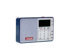Tecsun Q3 Mini Ραδιόφωνο FM Μπαταρίας με USB Ασημί 8