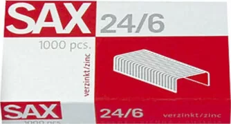 Σύρματα συρραπτικού SAX 24/6 1.000τεμ. 1