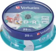 Verbatim CD-R Extra Protection 700MB 52x 25 Pack Spindle 43432 3