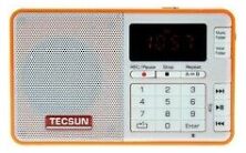 Tecsun Q3 Mini Ραδιόφωνο FM Μπαταρίας με USB Ασημί