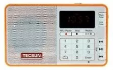 Tecsun Q3 Mini Ραδιόφωνο FM Μπαταρίας με USB Ασημί
