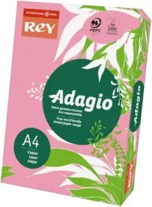 Adagio A4 160 gsm Rey Paper - Pink (Pack of 250 Sheets)