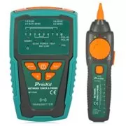 TESTER ΚΑΛΩΔΙΩΝ LAN ΤΗΛΕΦΩΝΙΚΩΝ ΜΕ ΓΕΝΝΗΤΡΙΑ ΣΗΜΑΤΟΣ LCD & ΑΝΙΧΝΕΥΤΗ ΤΑΣΗΣ MT-7028 S/PRO'SKIT