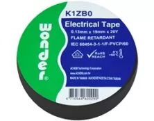 Wonder Μονωτική Ταινία PVC K1ZB0 Black 19mm x 20m