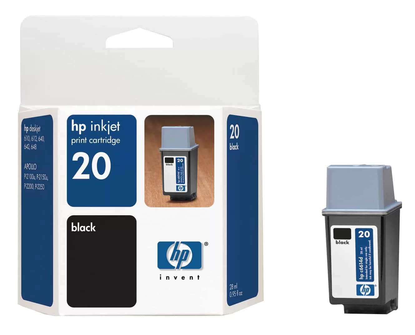 HP C6614A (20) Black Inkjet Cartridge 3 HP C6614A (20) Black Inkjet Cartridge