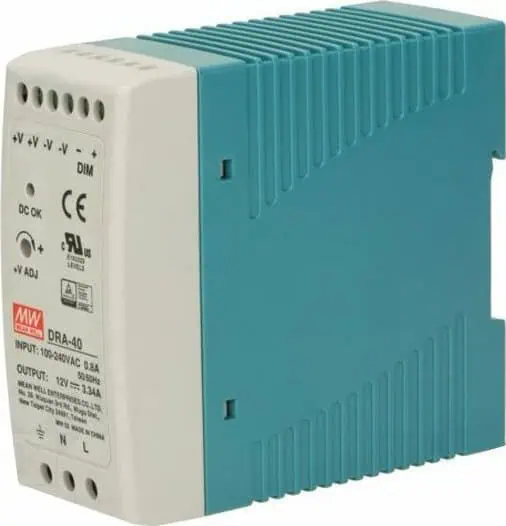 ΤΡΟΦΟΔΟΤΙΚΟ ΡΑΓΑΣ 40W/12V/3.34A DIM DRA40-12 MEAN WELL