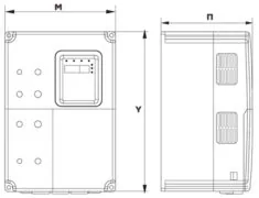 ΡΥΘΜΙΣΤΗΣ ΣΤΡΟΦΩΝ INVERTER 3Φ ΕΙΣΟΔΟΥ/ ΕΞΟΔΟΥ 400V 4KW CHV180-004G-4 LIFT INVT 3