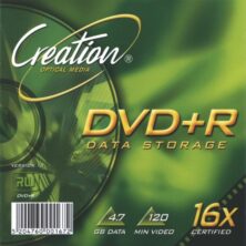 CREATION DVD+R 16X 4.7GB SLIM CASE