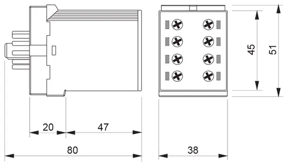 RELAY ΕΠΙΤΗΡΗΣΗΣ ΕΝΤΑΣΗΣ 1Φ Τ.ΛΥΧΝΙΑΣ K3IM5AACL20 TELE HAASE 4 RELAY ΕΠΙΤΗΡΗΣΗΣ ΕΝΤΑΣΗΣ 1Φ Τ.ΛΥΧΝΙΑΣ K3IM5AACL20 TELE HAASE - Image 2