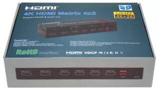 DATA SWITCH HDMI 4 IN 2 OUT MATRIX 4K42 OWI 3