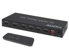 DATA SWITCH HDMI 4 IN 2 OUT MATRIX 4K42 OWI