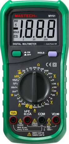 ΠΟΛΥΜΕΤΡΟ ΨΗΦΙΑΚΟ STANDARD + BUZZER + ΧΩΡΗΤΙΚΟΤΗΤΑ MY61 MGL MASTECH
