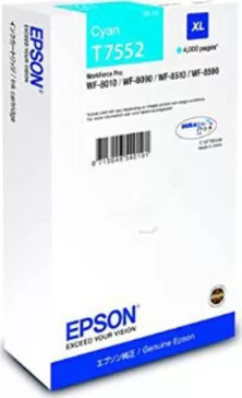 Epson T7552XL Μελάνι Εκτυπωτή InkJet Κυανό (C13T755240)