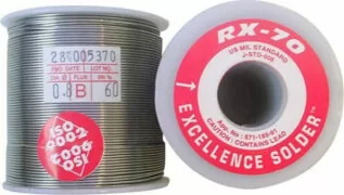 ΚΟΛΛΗΣΗ 1.0mm RX70 60/40 (Sn60%/Pb40%) 1/4kgr RED 2