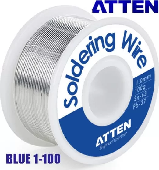 ΚΟΛΛΗΣΗ 1mm 63/37 (Sn63%/Pb37%) 100gr TS-63A100 ATN 3 ΚΟΛΛΗΣΗ 1mm 63/37 (Sn63%/Pb37%) 100gr TS-63A100 ATN