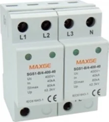 Αυτόματη Ασφάλεια T2 4P 80kA 400VAC MAXGE SGS1-B
