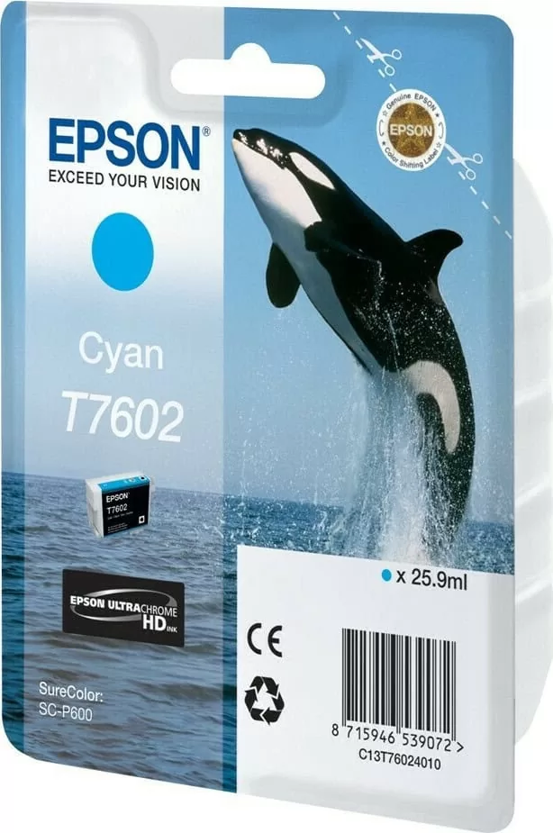 Epson T7602 Μελάνι Εκτυπωτή InkJet Κυανό (C13T76024010) 4 Epson T7602 Μελάνι Εκτυπωτή InkJet Κυανό (C13T76024010) - Image 2