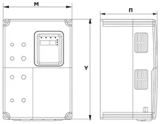 ΡΥΘΜΙΣΤΗΣ ΣΤΡΟΦΩΝ INVERTER 3Φ ΕΙΣΟΔΟΥ/ ΕΞΟΔΟΥ 400V 1.5KW CHF100A-1R5G-4 INVT 2