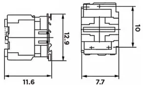 Ρελέ Ράγας 3P 30KW 230VAC 1NO1NC SGC1 Ισχύος Τριπολικό με Τάση 690V 3