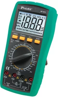 Proskit MT-5211 Ψηφιακό Πολύμετρο με Καπασιτόμετρο με Μέτρηση AC / DC / Αντίστασης