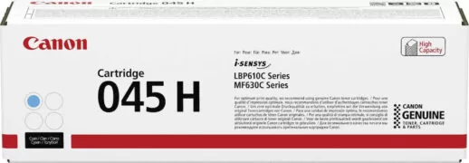 Canon 045H Toner Laser Εκτυπωτή Κυανό High Capacity 2200 Σελίδων (1245C002) 2