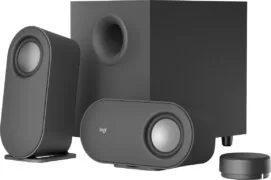 Logitech Z407 Ασύρματα Ηχεία Υπολογιστή 2.1 με Bluetooth & Ισχύ 80W σε Μαύρο Χρώμα (980-001348) 5