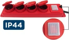 ΠΟΛΥΠΡΙΖΟ ΑΣΦΑΛΕΙΑΣ ΜΕ ΔΙΑΚΟΠΤΗ ΒΙΟΜΗΧ.4ΘΕΣΕΩΝ ΚΑΟΥΤΣΟΥΚ 3X1.5 3m G04MPK ΚΟΚ.BNG