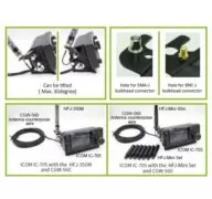 Comet CST-30 - Βάση στήριξης Connector για IC-705 και FT-818ND 4